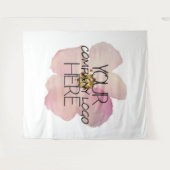 Geschäfts-Messen-Logo-Hintergrund Custom Company Wandteppich (Vorderseite (Horizontal))