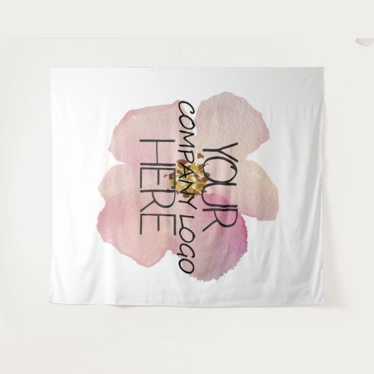 Geschäfts-Messen-Logo-Hintergrund Custom Company Wandteppich (Vorderseite (Horizontal))