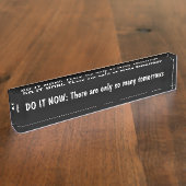 Geschäfts-motivierend Schreibtisch-Namen-Plaketten Namensplakette (Seite)