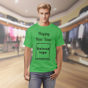 Geschäfts-Neujahrsgruß auf Shamrock-Grün T-Shirt