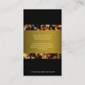 Geschäfts-Profil GEWOHNHEIT des Gewürzs indische Visitenkarte (Rückseite)