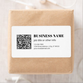 Geschäfts-QR-Code & editierbarer retro-moderner Te