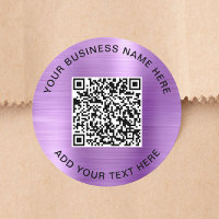 Geschäfts-QR-Code Lila