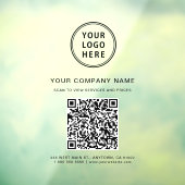Geschäfts-QR-Code-Logo Fensteraufkleber (Blatt 3)