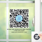 Geschäfts-QR-Code-Logo Fensteraufkleber (Zuhause)