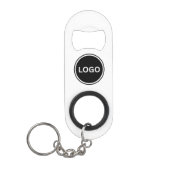 Geschäfts-QR-Code-Logo Modern Mini Flaschenöffner (Vorderseite)