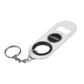 Geschäfts-QR-Code-Logo Modern Mini Flaschenöffner (Vorderseite Schrägansicht)