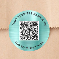 Geschäfts-QR-Code Mintgrün