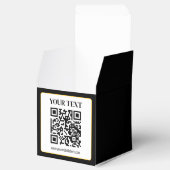 Geschäfts-QR-Code mit oberem und unterem Text, Sch Geschenkschachtel (Geöffnet)