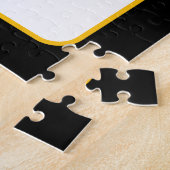 Geschäfts-QR-Code mit oberem und unterem Text, Sch Puzzle (Seite)