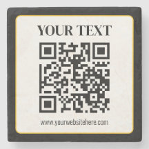 Geschäfts-QR-Code mit oberem und unterem Text, Sch