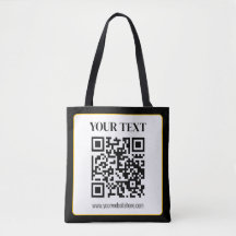Geschäfts-QR-Code mit oberem und unterem Text, Sch