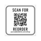 Geschäfts-QR-Code-Neubestellungs-Website Permastempel (Design)