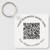 Geschäfts-QR-Code-Promotion Schlüsselanhänger (Vorderseite)