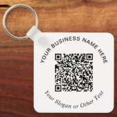 Geschäfts-QR-Code-Promotion Schlüsselanhänger (Vorderseite)
