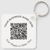 Geschäfts-QR-Code-Promotion Schlüsselanhänger (Rückseite)