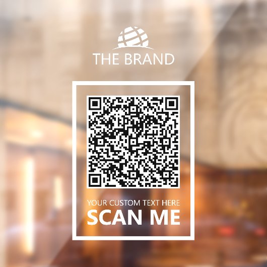 Geschäfts-QR-Code Scan mich Fensteraufkleber (Blatt 2)