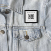 Geschäfts-QR-Code | Schwarz & Weiß Button (Beispiel)