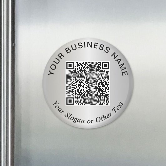 Geschäfts-QR-Code Silber-Promotion Magnet
