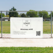 Geschäfts-QR-Code-Werbung White Banner (InSitu)