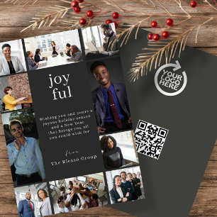 Geschäfts-QR-Logo Weihnachten Personalisiert 10 Fo