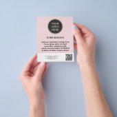 Geschäfts Rosa Logo Marketing Vorlage Flyer (Gruppe)