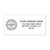 Geschäfts-Rücksendeadresse Logo Permastempel (Design)