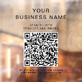 Geschäfts-Scan-to-Connect-QR-Code Fensteraufkleber (Blatt 2)