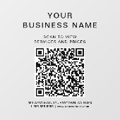 Geschäfts-Scan-to-Connect-QR-Code Fensteraufkleber (Blatt)