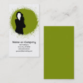 Geschäfts-Silhouetten v.2 Visitenkarte (Vorne/Hinten)