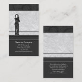 Geschäfts-Silhouetten Visitenkarte (Vorne/Hinten)