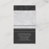 Geschäfts-Silhouetten Visitenkarte (Rückseite)