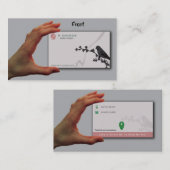 Geschäfts-Spatz, 3,5" x 2,0", 100 verpacken, Visitenkarte (Vorne/Hinten)