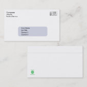 Geschäfts-Umschlag Visitenkarte (Vorne/Hinten)