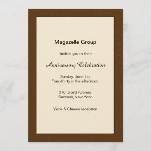 Geschäfts-Verdienst-Jahrestags-Einladung Einladung