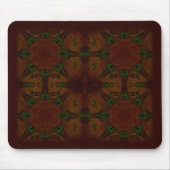 Geschäfts-Vintage Fraktal-Polygone Brown Mousepad (Vorne)