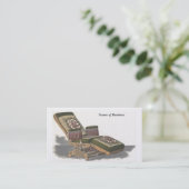 Geschäfts-Vintage Friseur-Stuhl-Geschäfts-Karte Visitenkarte (Stehend Vorderseite)