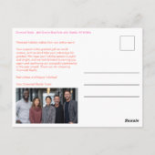 Geschäfts-Weihnachtsfeier CUSTOM Foto Postkarte (Rückseite)