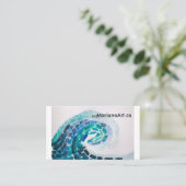 Geschäfts-Welle Visitenkarte (Stehend Vorderseite)