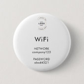 Geschäfts-Wifi Moderne Netzwerk-Podium-Sing Button (Vorderseite)