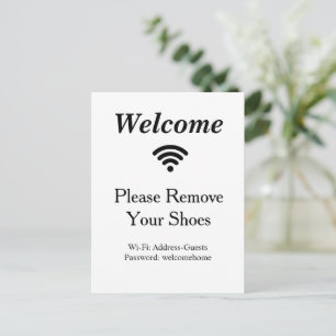 Geschäfts-Wifi Moderne Netzwerk-Sockel-Schild Postkarte
