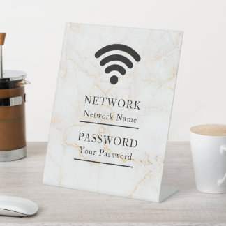 Geschäfts-Wifi modernes Netzwerk Sockelschild