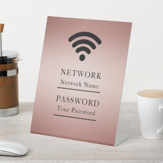 Geschäfts-Wifi modernes Netzwerk Sockelschild