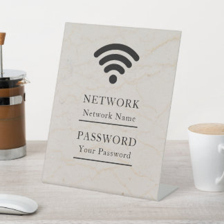 Geschäfts-Wifi modernes Netzwerk Sockelschild