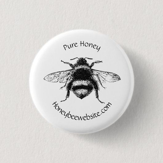 Geschäftsabzeichen - Honeybee Design Button (Vorderseite)