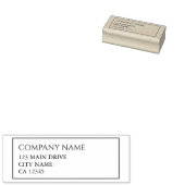 Geschäftsadresse Berufliche Unternehmensgrenze Gummistempel (Stempel)