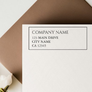 Geschäftsadresse Berufliche Unternehmensgrenze Gummistempel