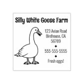 Geschäftsadresse des White Gose Farm Gummistempel (Prägung)