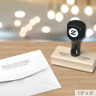 Geschäftsadresse Einfache Berufliche Unternehmensa Gummistempel