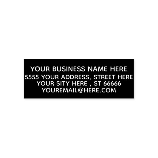Geschäftsadresse Ihr Unternehmen Personalisiert - Permastempel (Design)